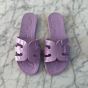SAM EDELMAN Girl's Jelly Bay Strappy Flat Sandals sz: 1 Youth Lavender Purple